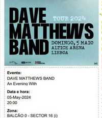 Dave Mathews Band - Bilhetes Concerto 5 Maio 2024