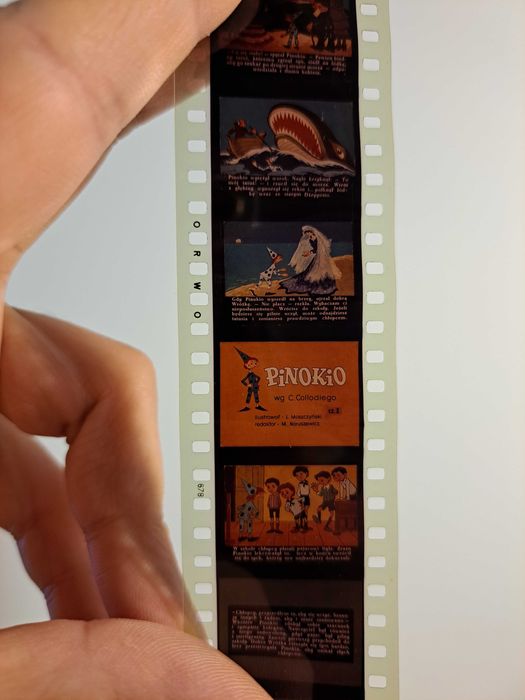 2 x PINOKIO bajka na rzutnik projektor diaskop PRL