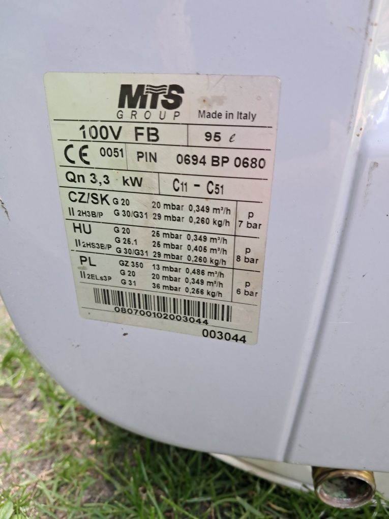 Ariston 100V FB gazowy akumulacyjny podgrzewacz do wody 95l