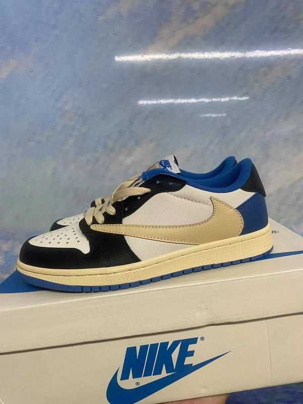 TravisScott\Jordan1*Retro*DamskieNikeAIrniebieski UnisexTrampki.43