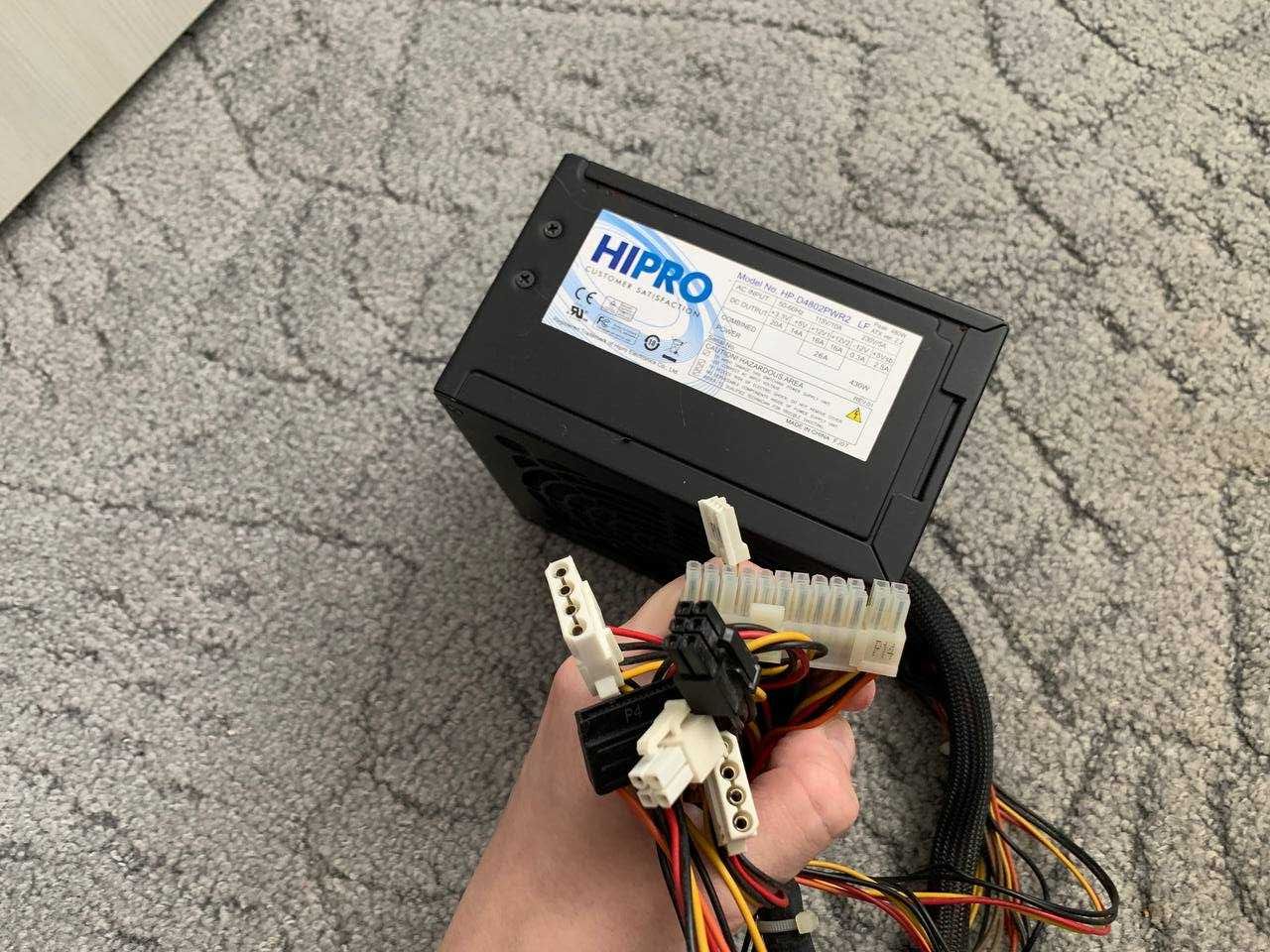 Блок питания HIPRO 480W 4pin CPU,6 pin GPU