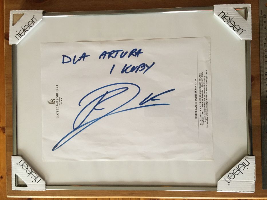 Autograf Robert Kubica -unikat - plus autografy Myslovitz w gratisie