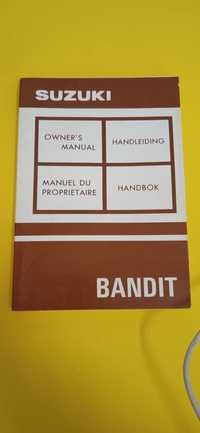 Manual do proprietário Suzuki Bandit 400.  4 idiomas