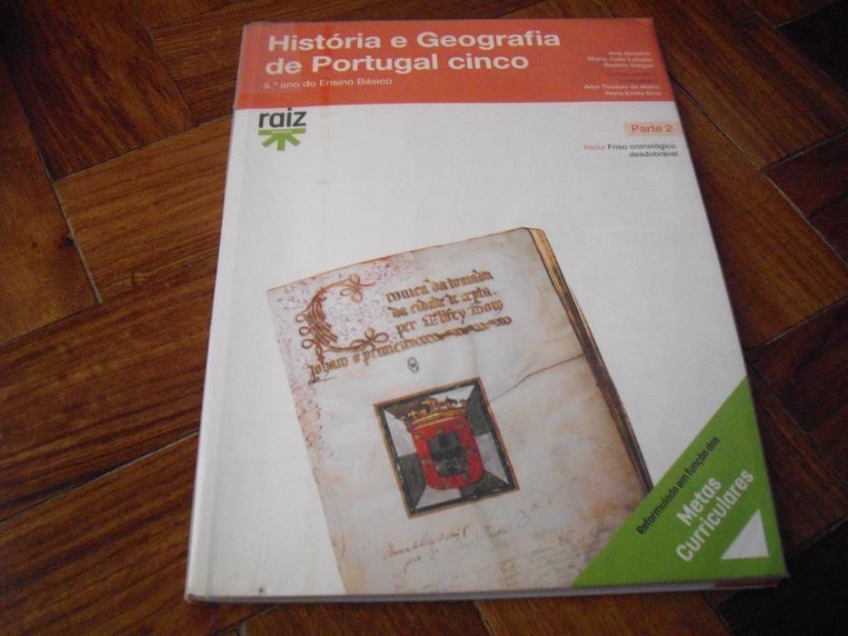 Fichas e Manual História e Geografia de Portugal Cinco - Raíz Editora