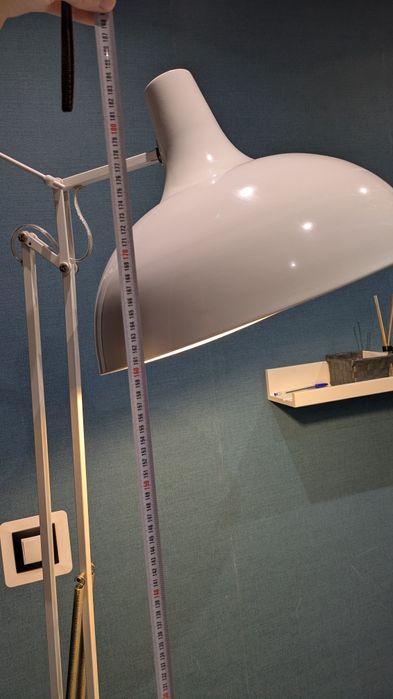 Lampa podłogowa stojąca biała "pixar'