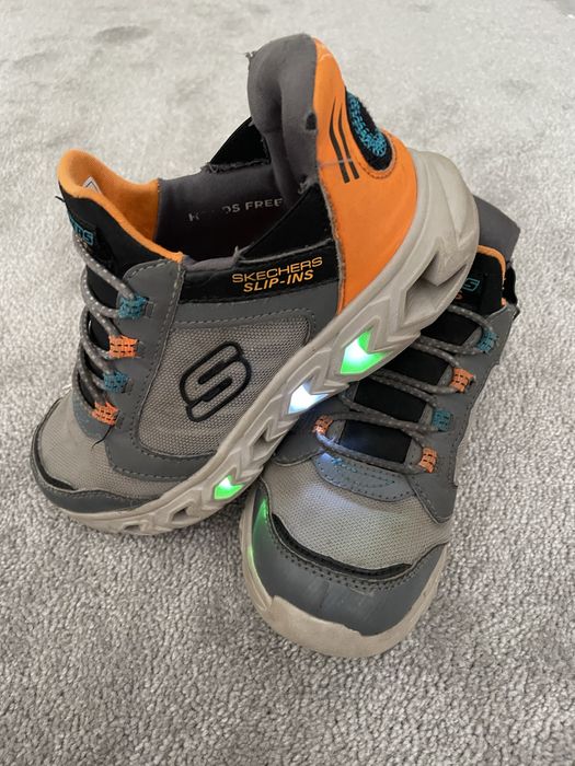 Детские кроссовки на мальчика Skechers, кросівки з підсвіткою дитячі