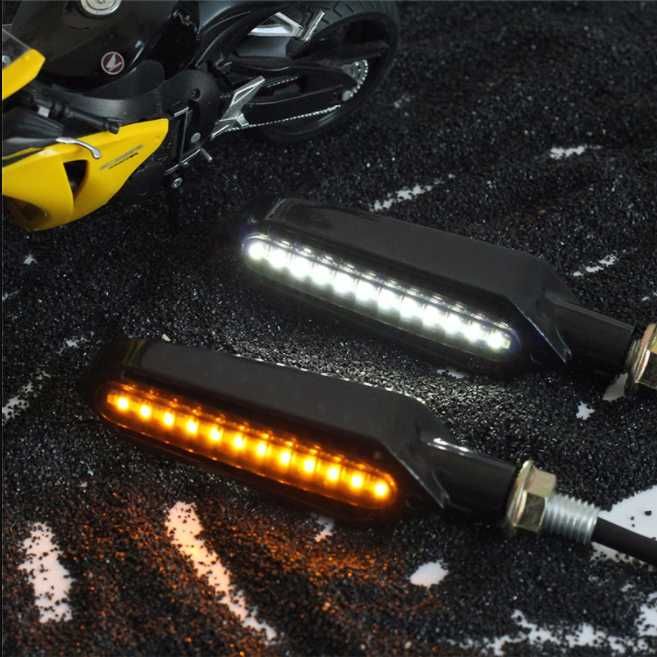 Kierunkowskazy Motocyklowe LED + Światło do jazdy dziennej