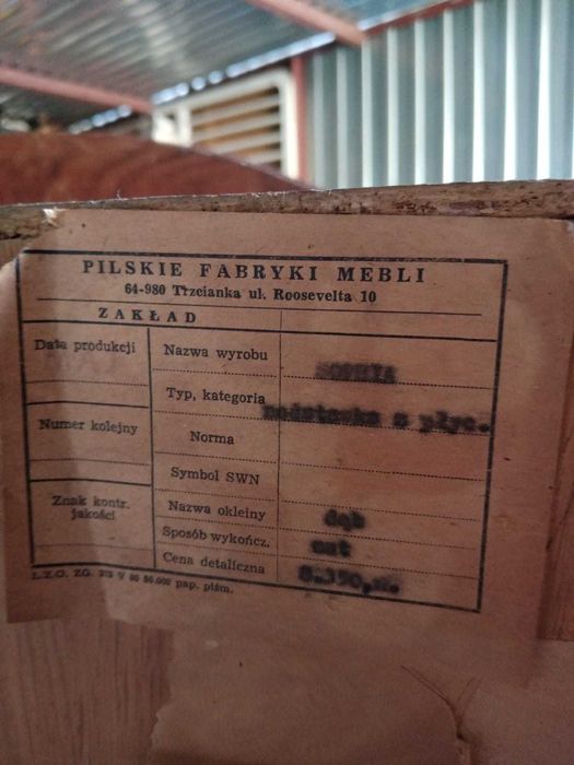 Meble dębowe, komoda dwuczęściowa