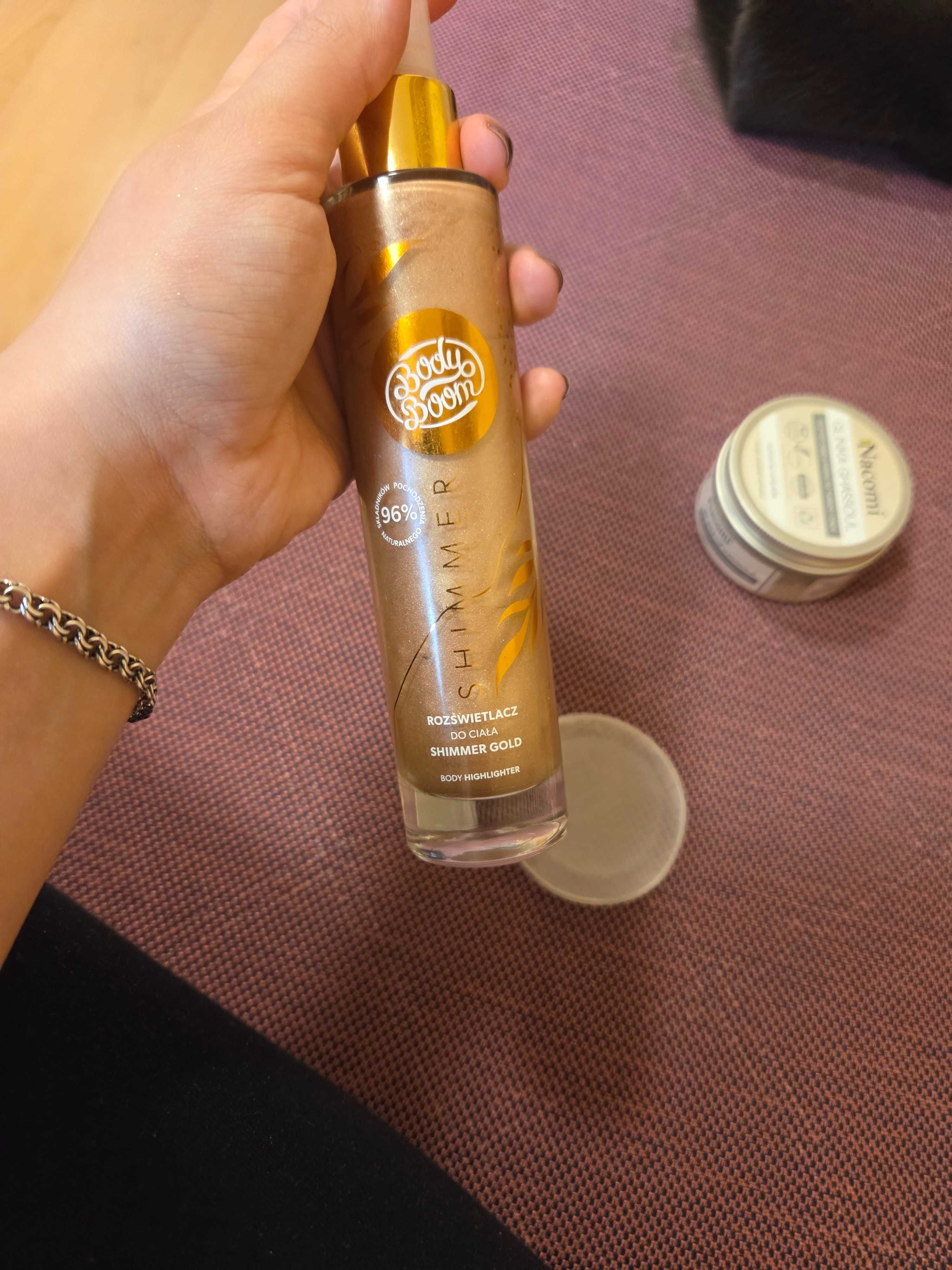 Rozświetlacz shimmer gold Body boom