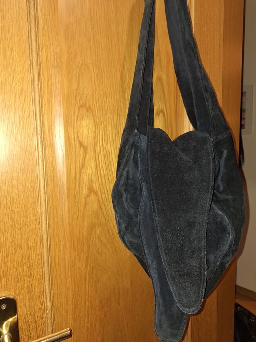 Mala de camurça Azul escuro
