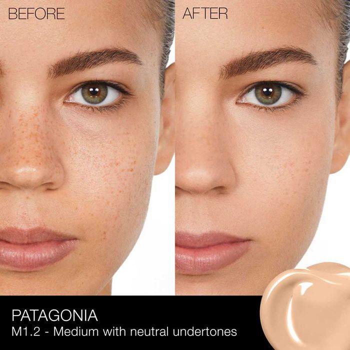 Podkład transparentny - NARS sheer glow found, 1 Med/Dark Syracuse