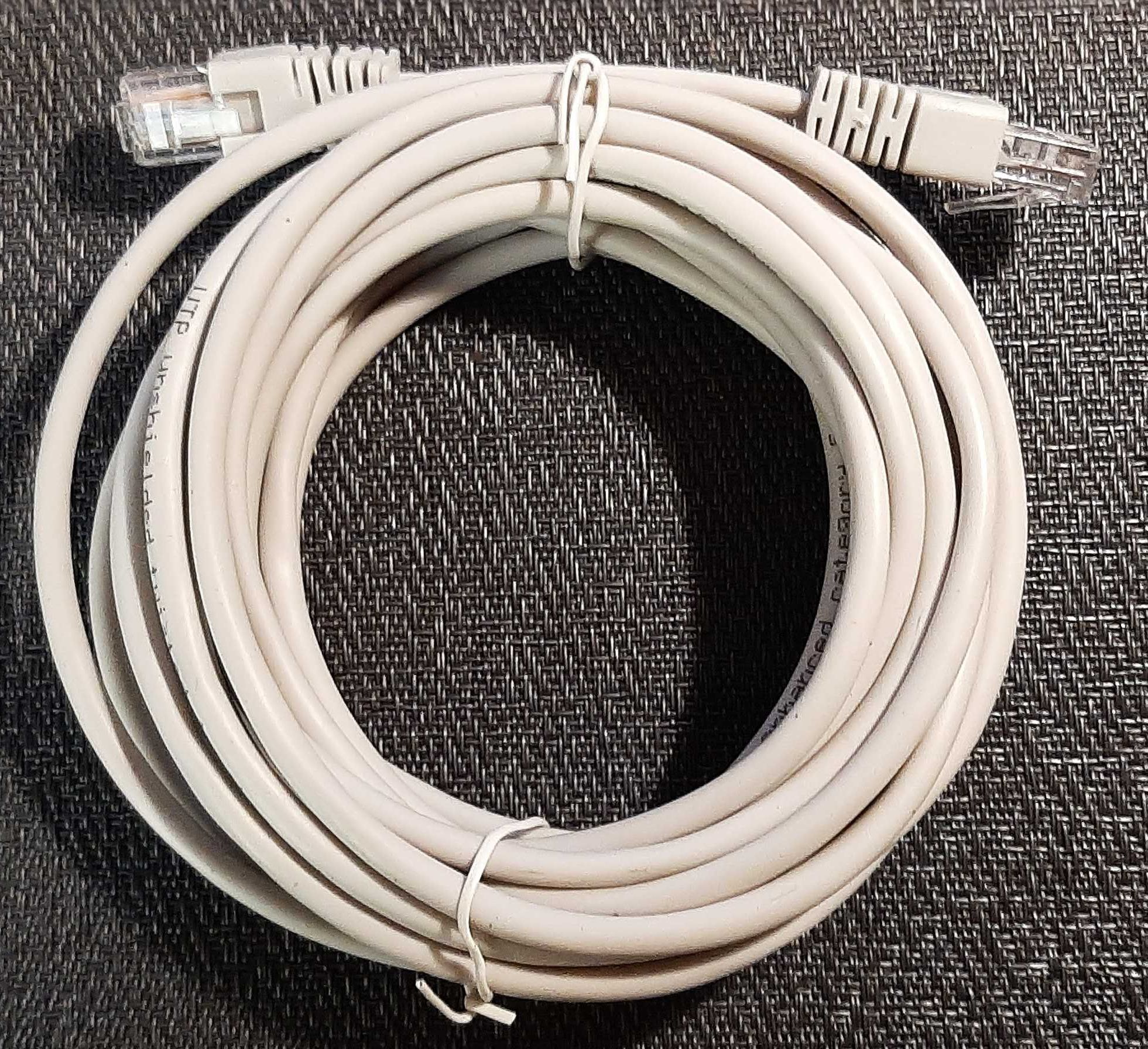 Sprzedam Kabel sieciowy LAN ETHERNET kat 6 FTP RJ45  5 metrowy