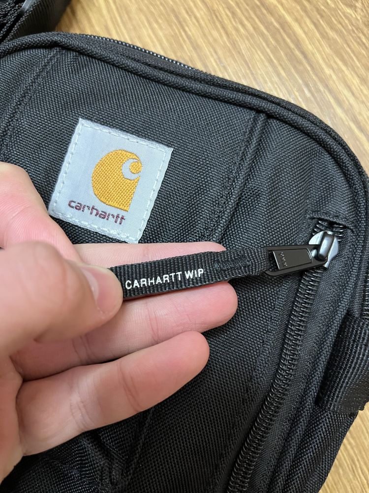 Сумка carhartt, месенджер carhartt чорний, сумка кархарт