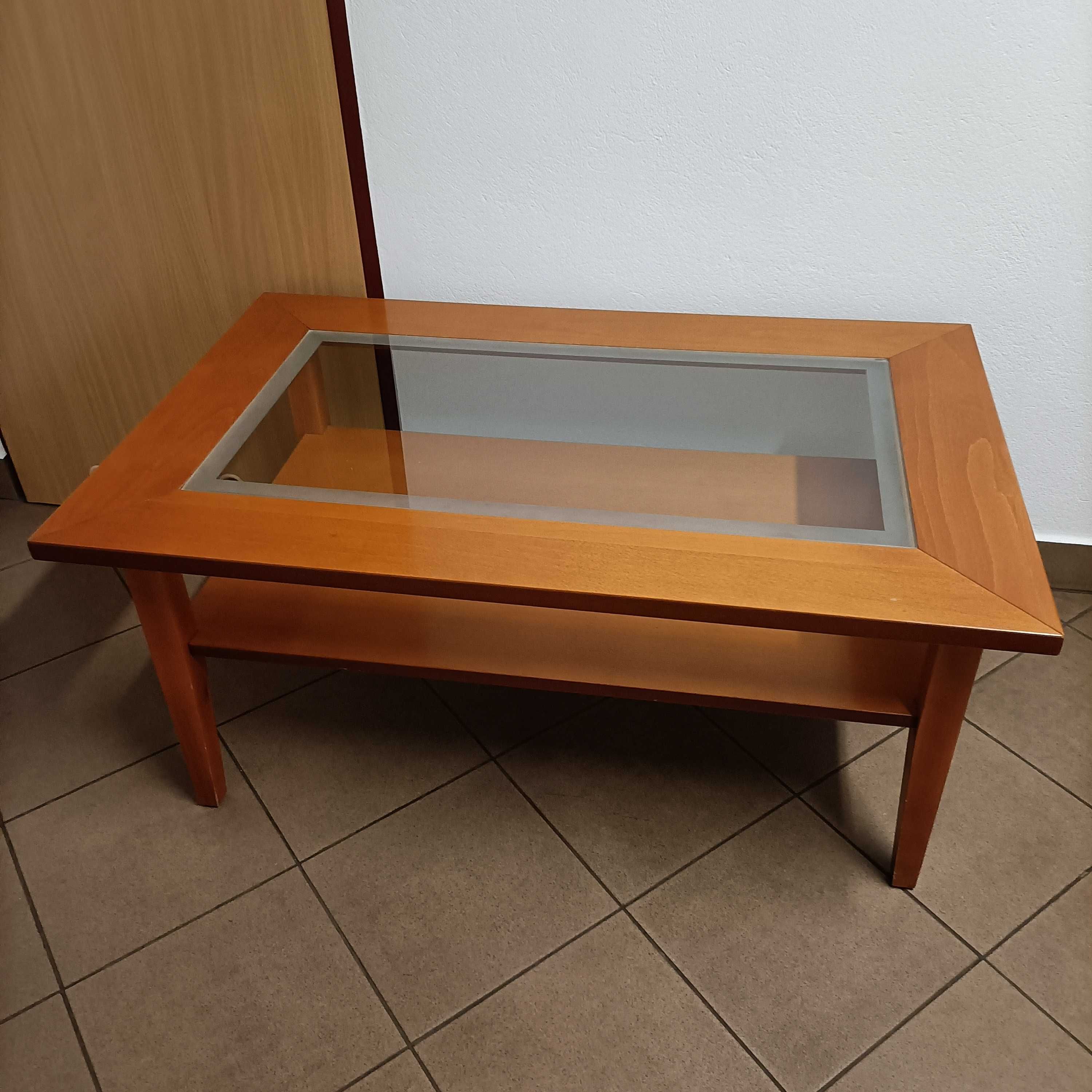 Ława że szkłem stan dobry.
