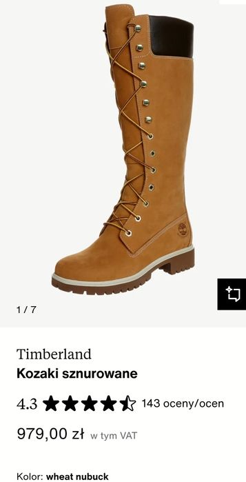 Obuwie damskie zimowe Timberland. Kozaki. r41. Nowe!