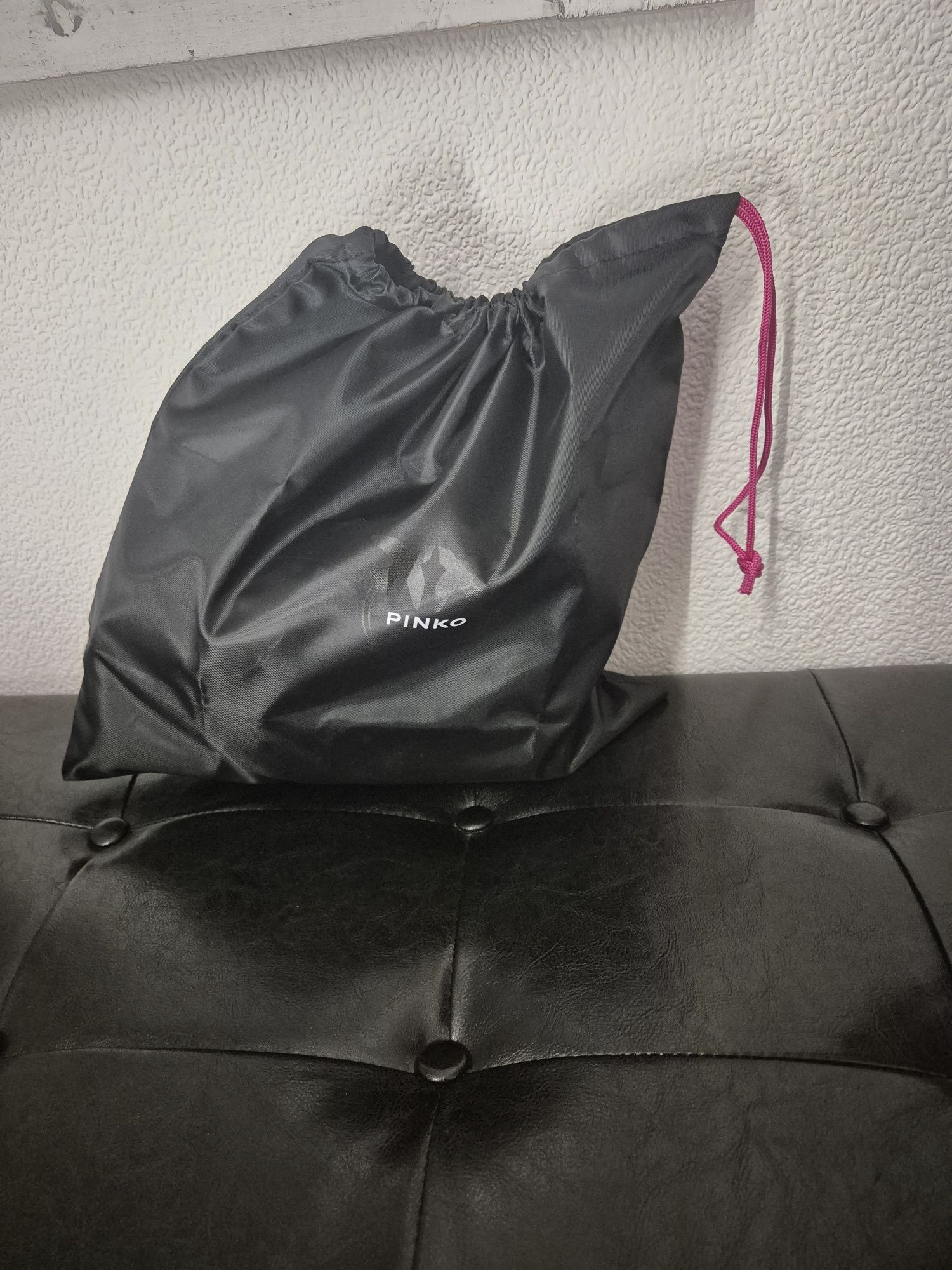 Pinko plecak(gratis pasek)LOVE Click Mini czarny NOWY