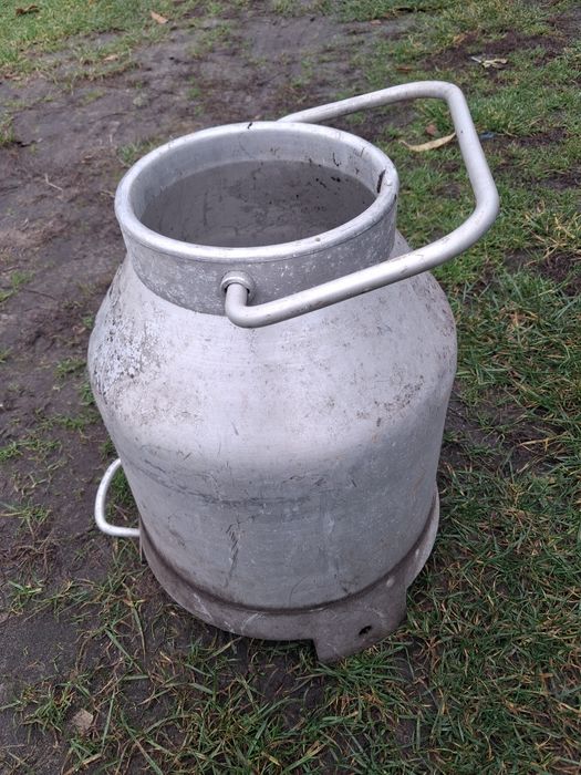 Kana aluminiowa do mleka wiaderko Kociołek cynkowany