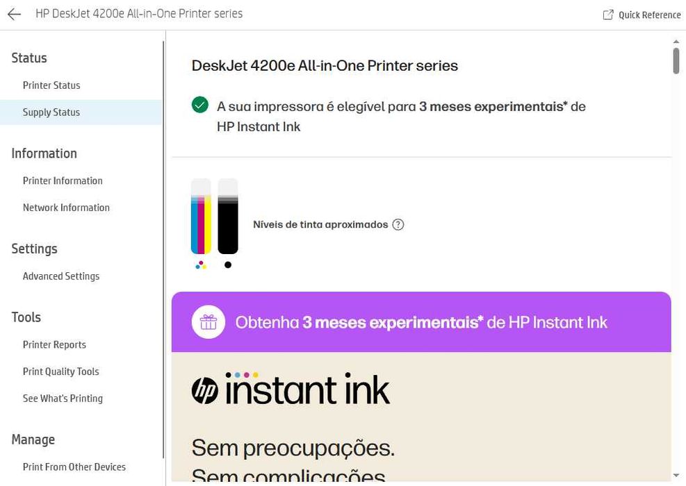 Impresora HP DeskJet 4220e - Na Caixa Original