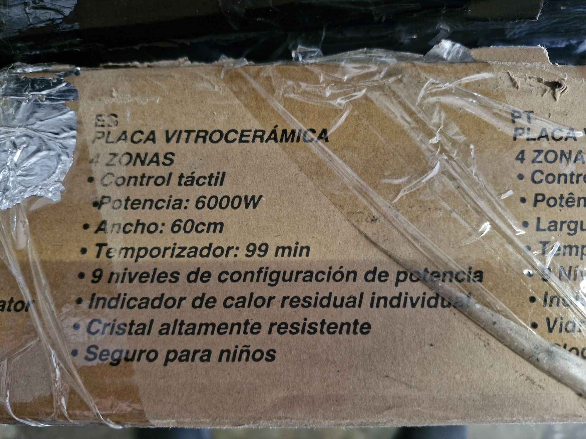 Placa vitroceramica kunft /confortec