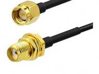 RP-SMA Złącze SMA Przedłużacz męski na żeński +34cm antena+adapter M/Ż