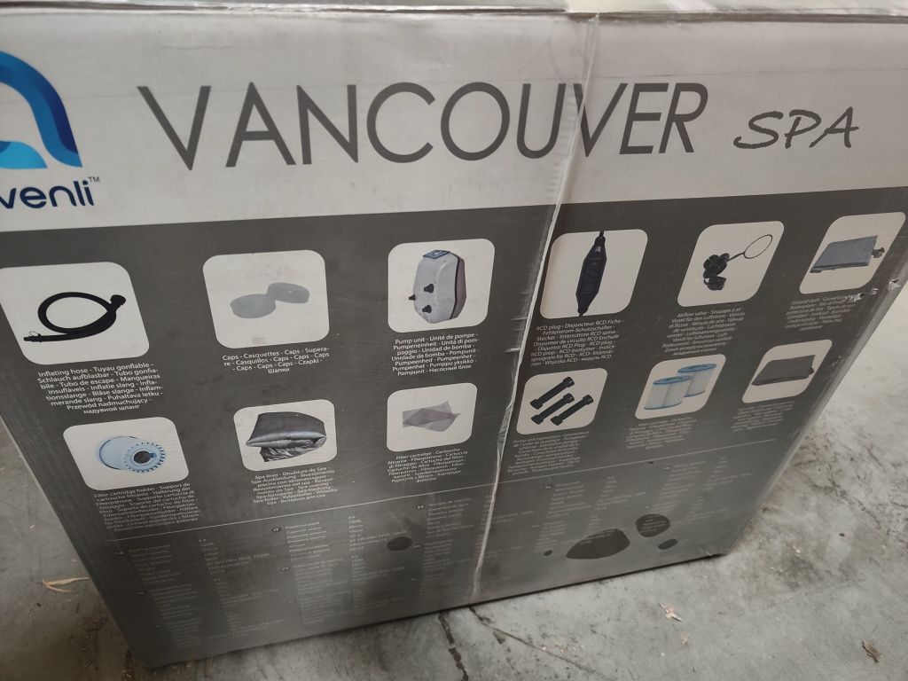 Jacuzzi dmuchane,ogrodowe Avenli model Vancouver(Jasny szary)