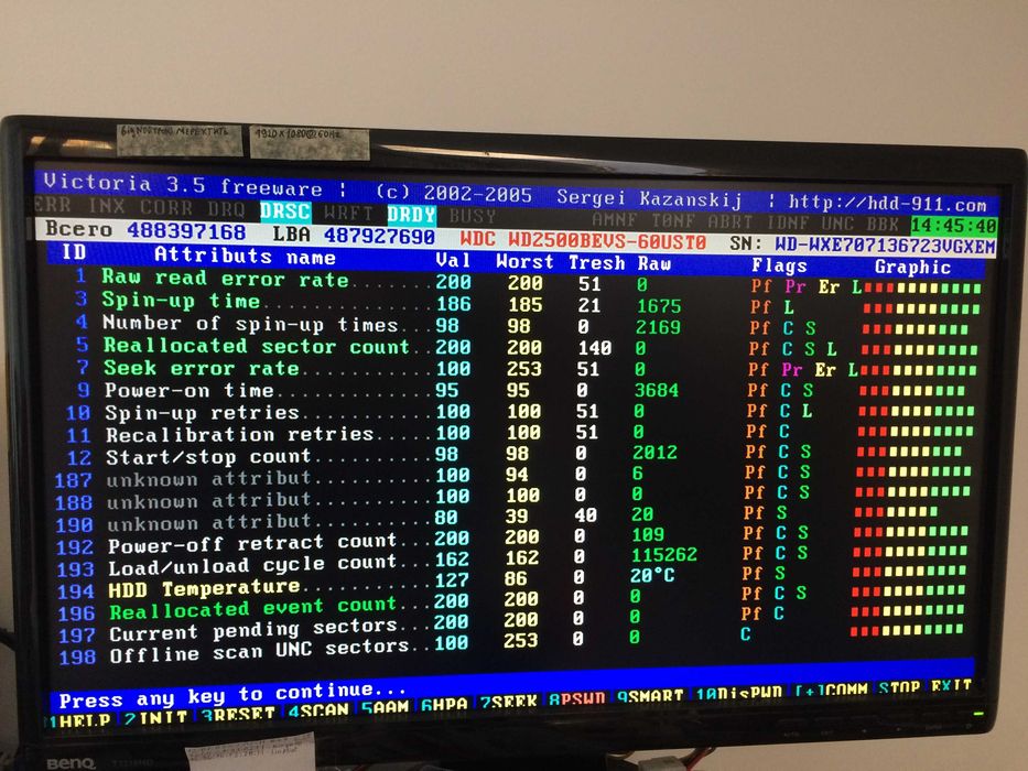 жорсткий диск 250Gb WD Sata HDD з ноутбука Відмінний стан Без дефектів