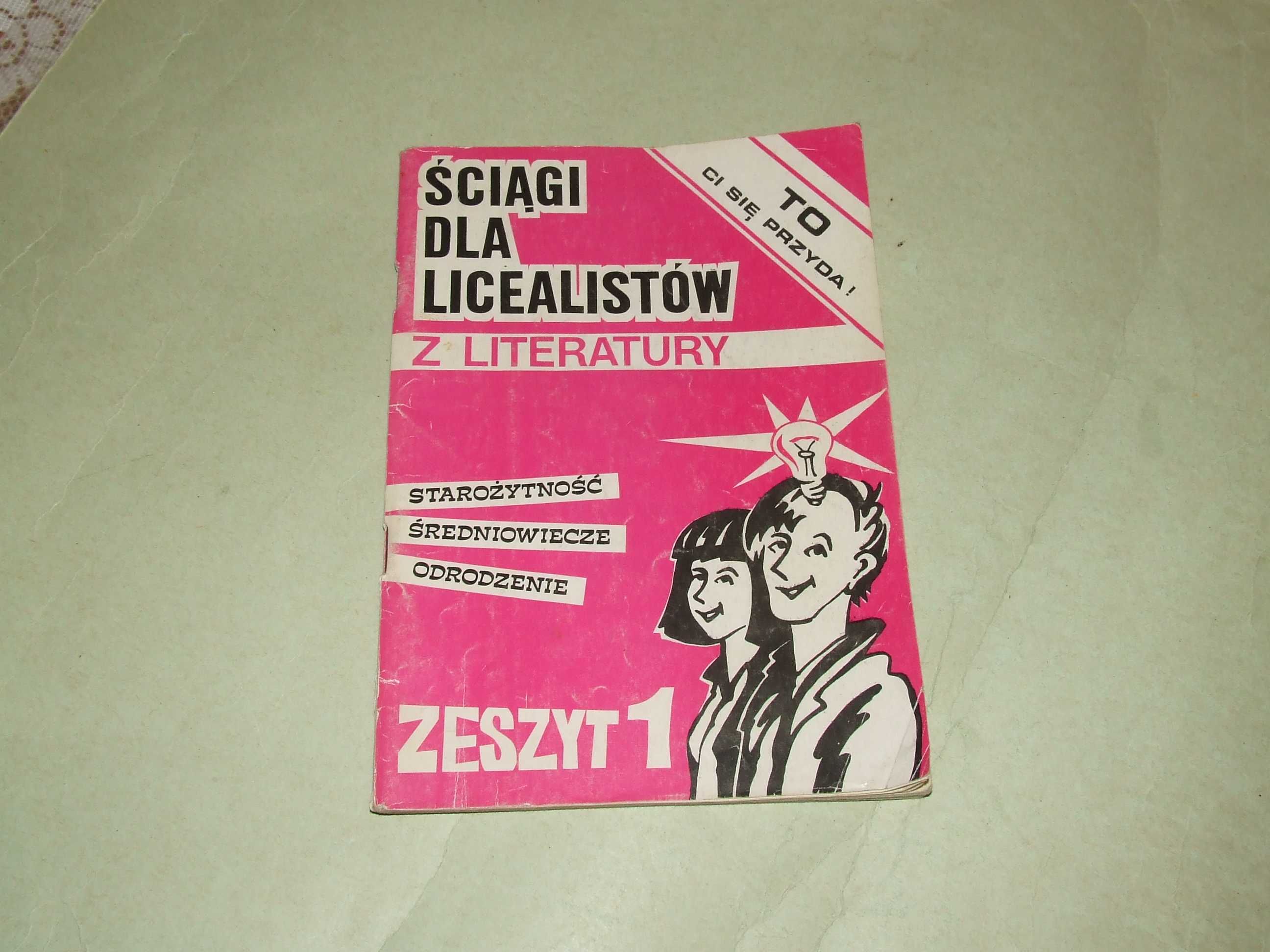 Zeszyt licealisty + Opracowania Młoda Polska + Ściąga z literatury