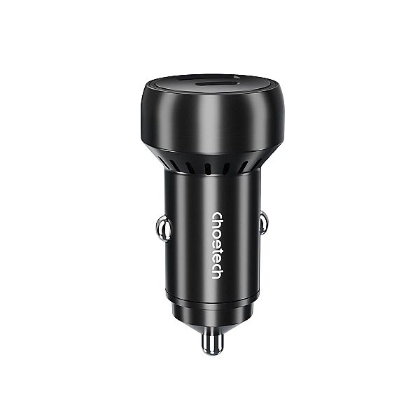 Ładowarka samochodowa Choetech TC0014 USB-C USB-A PD 60W z podświetlen