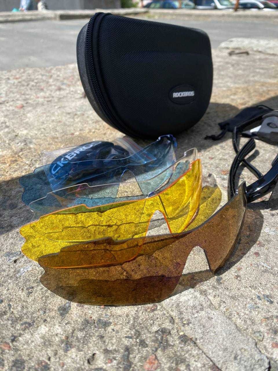 Тактические очки защитные, окуляри тактичні RockBros (5 лінз)