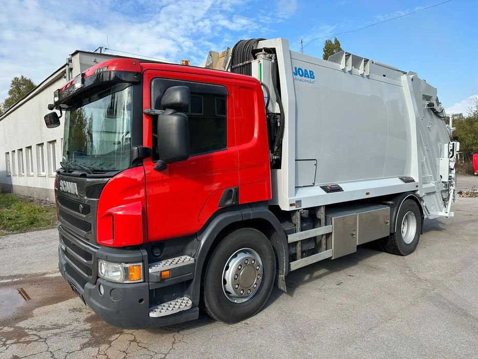 Scania P320 śmieciarka dwuosiowa  z wagą JOAB 15m3 EURO 5