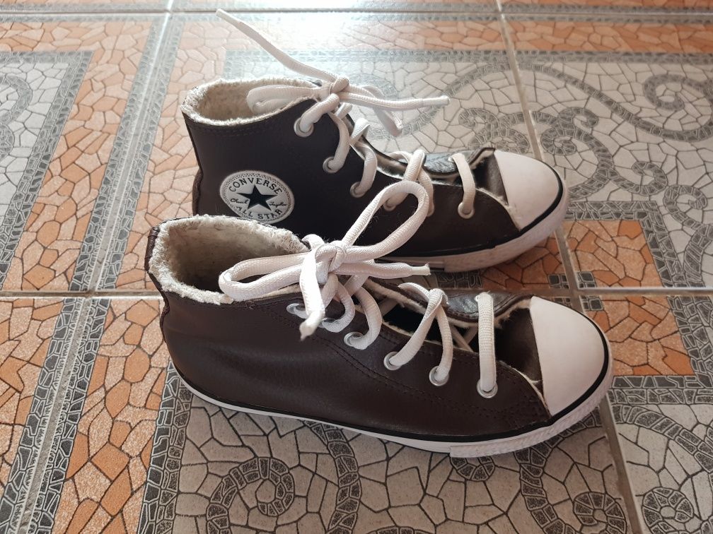 Дитяче шкіряне взуття/кросівки/хайтопи/черевики Converse All Star (30)