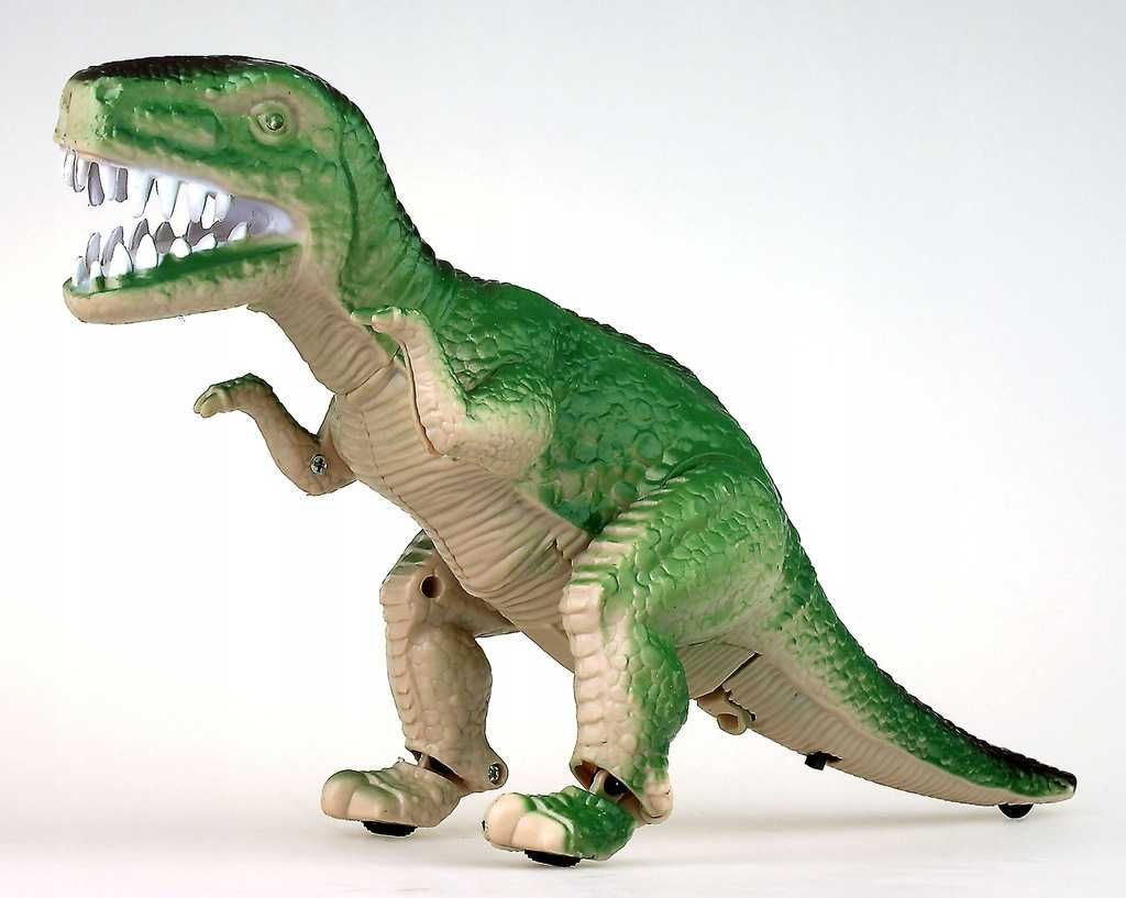 DINOZAUR Tyranozaur Chodzi Ryczy Świeci  - zielony