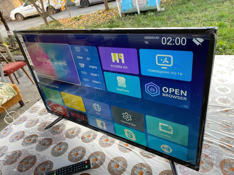 Акція 4К телевізор Samsung smart tv 42 2/16GB wi-fi Т2 голосовий пульт