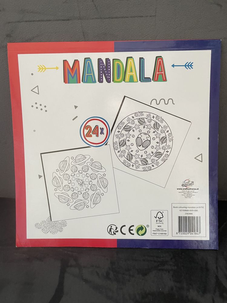 Nowa kolorowanka mandala dla dzieci i doroslych