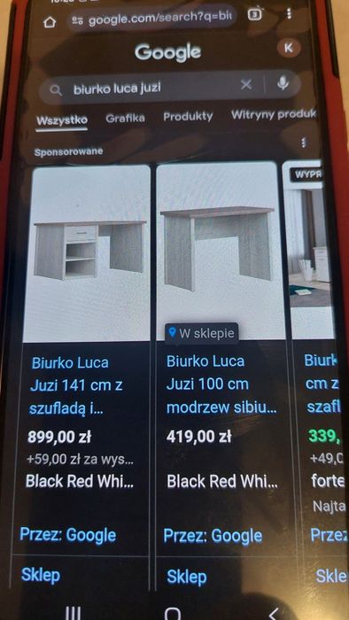 biurko luca z szufladą