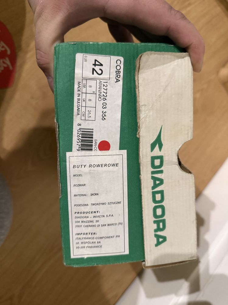 Buty SPD Diadora r42 26,5 cm wkładka