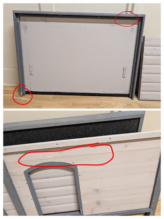 Trixie Classic Natura Buda dla Psa z Płaskim Dachem S-M 85x60x58cm