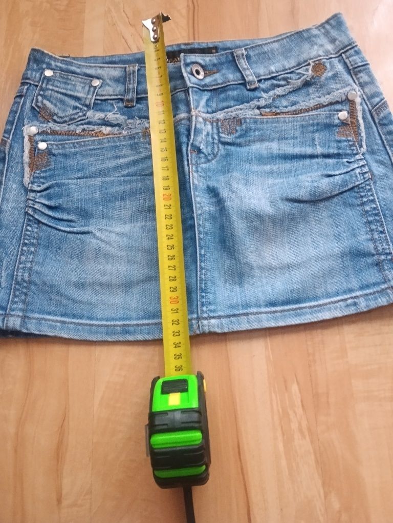 Spódnica damska mini jeans rozm.S