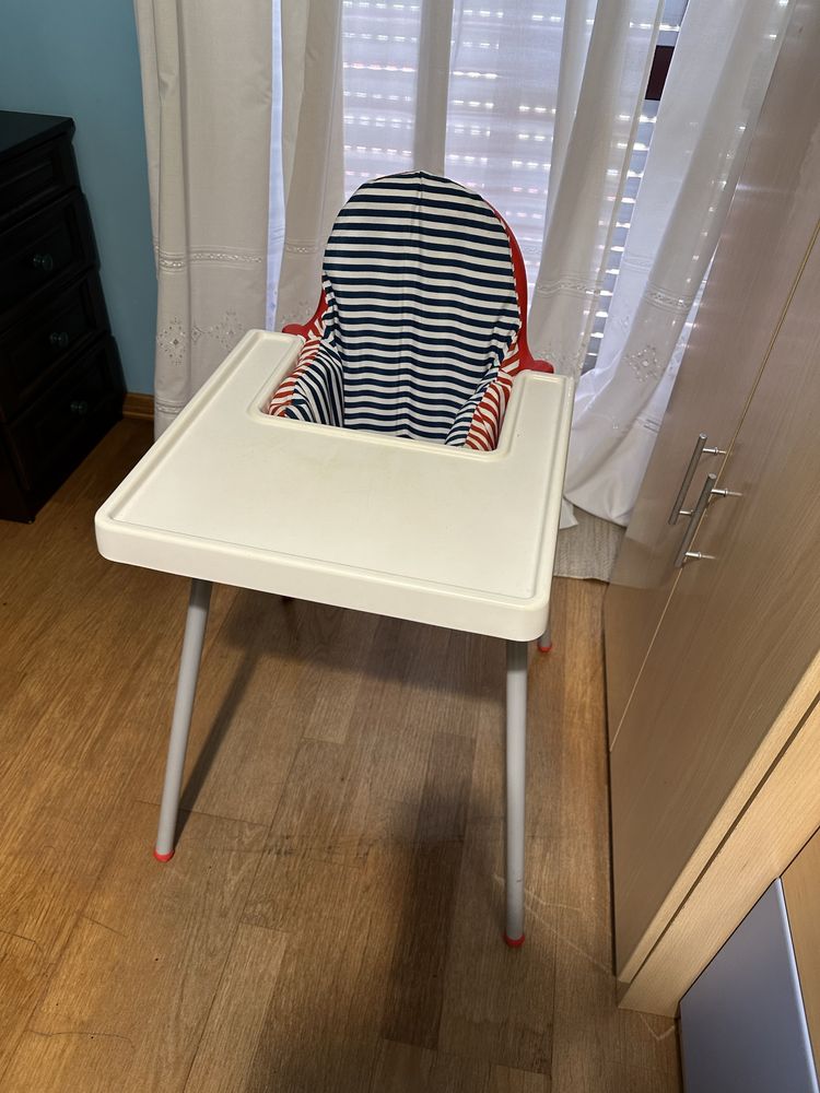 Cadeira para bebe alta c/tabuleiro, branco