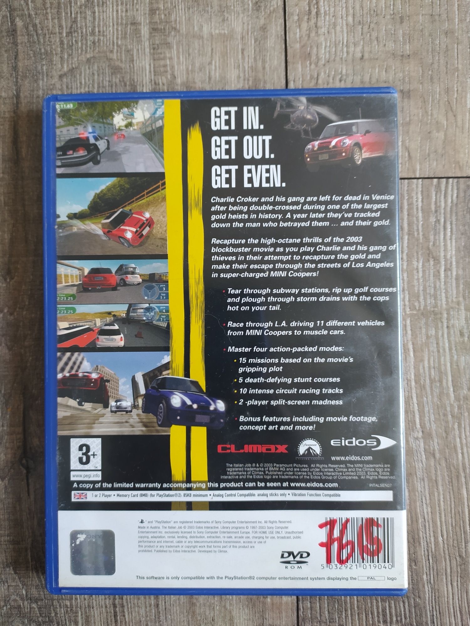 Gra PS2 The Italian Jon L.A Heist Wysyłka