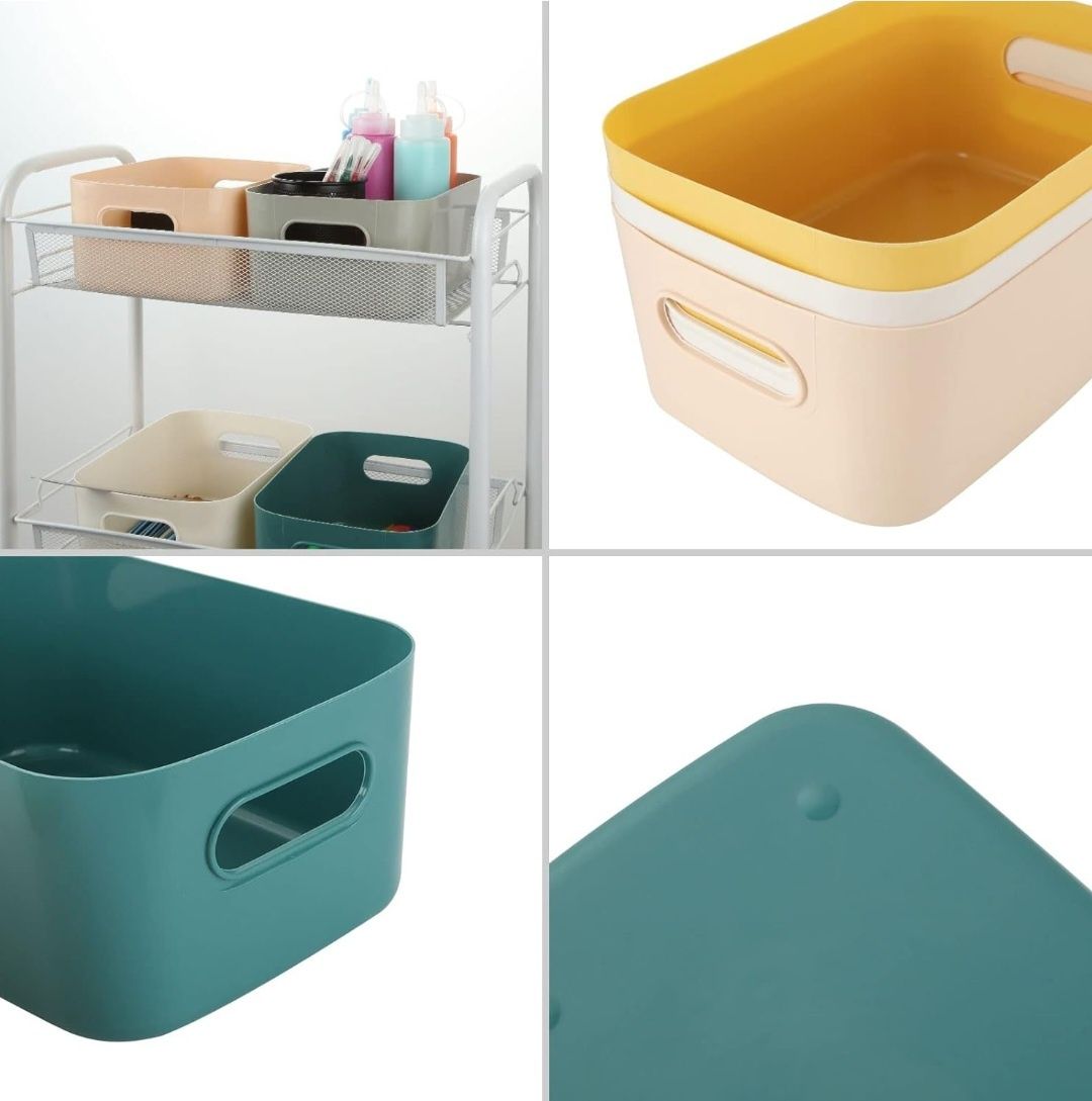 6szt ASelected Plastikowe pudełka do przechowywania  24 x 16 x 9