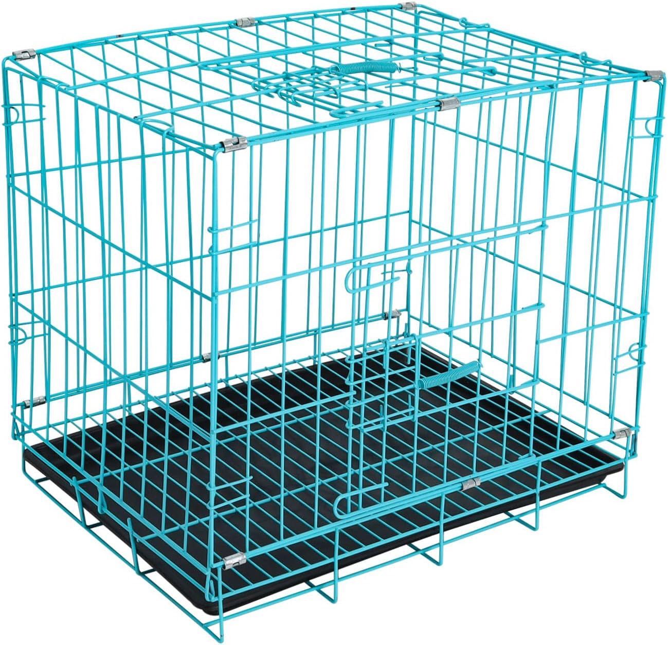Metalowa Składana Klatka Kojec Dla Psa Kota Królika Z Kuwetą 50X37X40