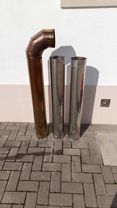 Tubos inox para salamandra D160 e acessórios