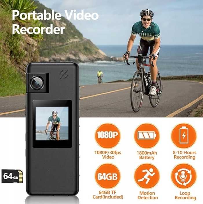 Kamera Hoestr A32 128GB z Obiektywem 180° i Detekcją Ruchu 1080P