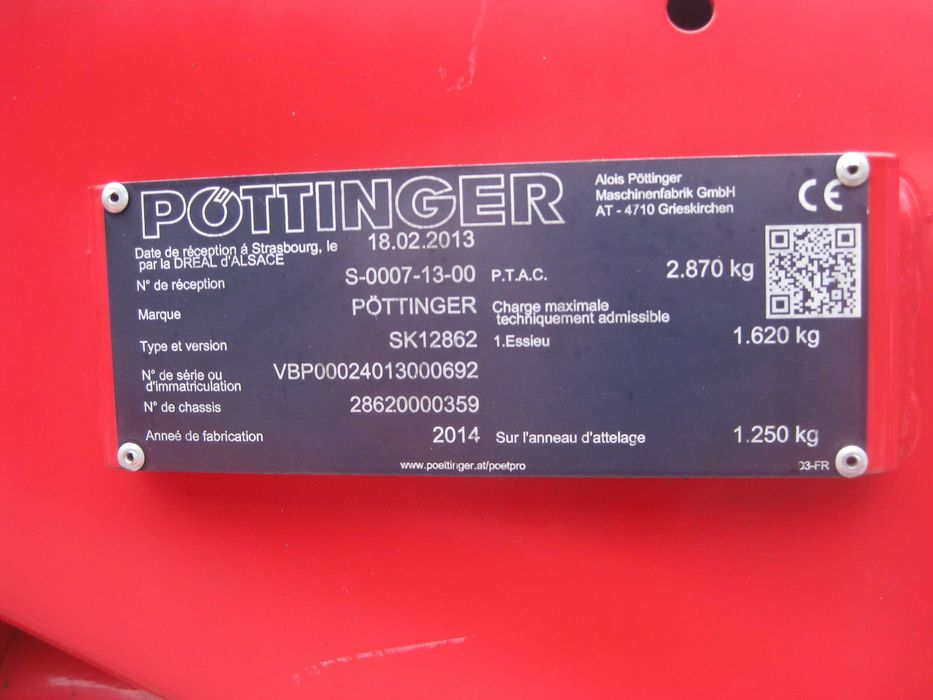 Zgrabiarka pottinger  Top 722