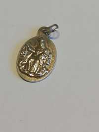 Medalik srebro 925 dwustronny sygnatura jubilera stare srebro
