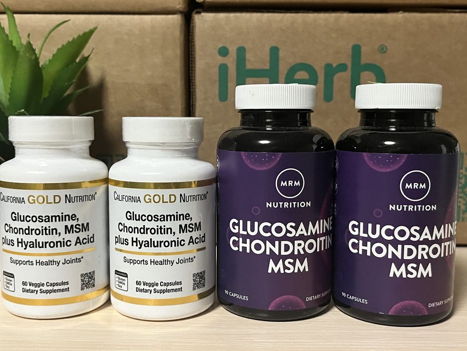 Глюкозамін й хондроїтін 120 табл, мультівітаміни,коллаген,опти мен.