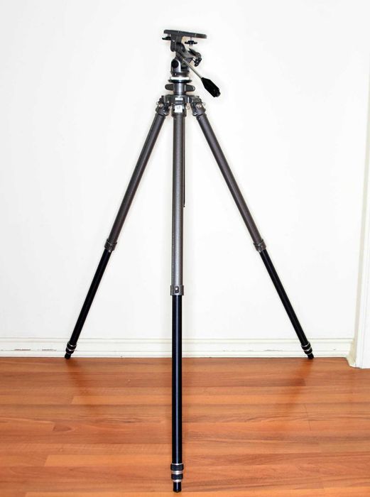 Tripé Profissional Gitzo R3+ Foto Cinema Astronomia sobe 3 metros