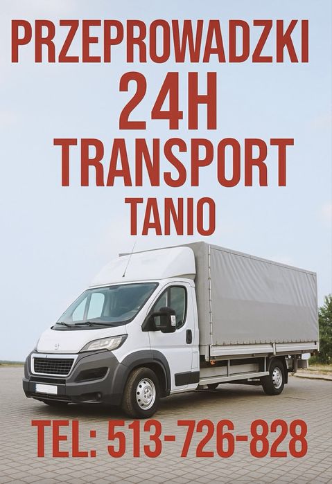 PRZEPROWADZKI • Transport 24h • Tanio i Szybko • Warszawa/Mazowieckie