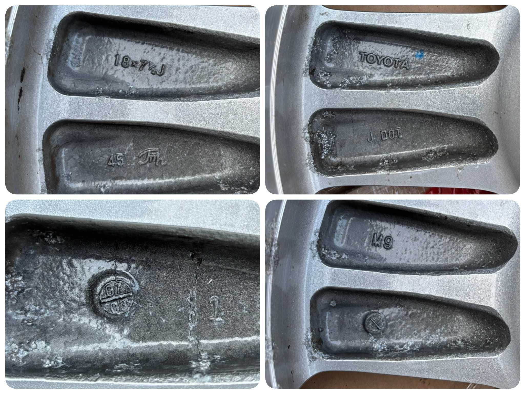 FELGI 18 Toyota Mitsubishi Lexus Hyundai Kia 5x114.3 7.5J ET45 #158